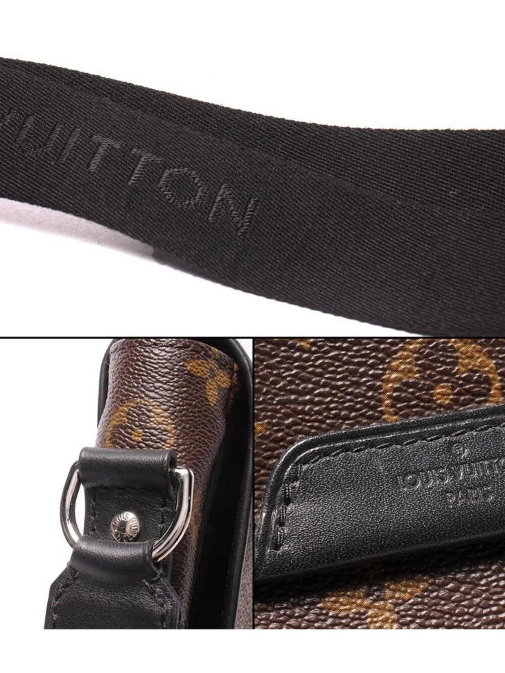 Louis Vuitton Shoulder Bag Crossbody Bus PM Monogram Macassar - Picture 9 of 10